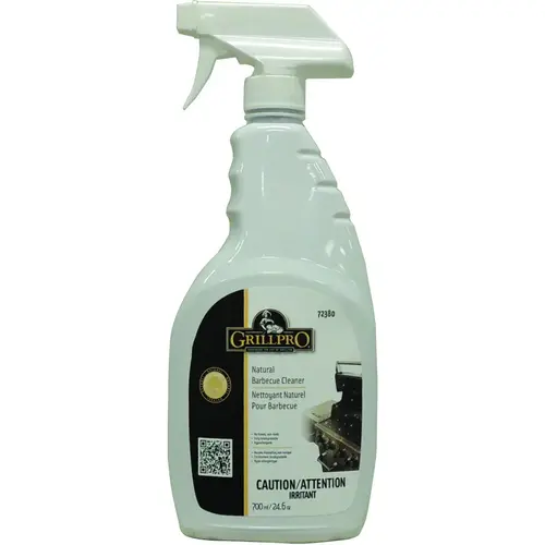 Natural Grill and Oven Cleaner, Liquid, White, 24.6 oz Bottle