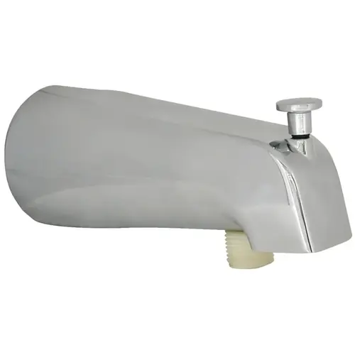 5 In. Chrome Bathtub Spout with Diverter 5 In. Chrome Bathtub Spout with Diverter