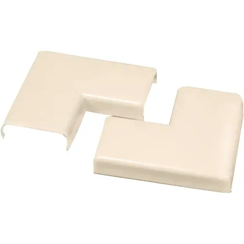 Raceway Elbow, Flat, Non-Metallic, Plastic, Ivory Pair Raceway Elbow, Flat, Non-Metallic, Plastic, Ivory Pair