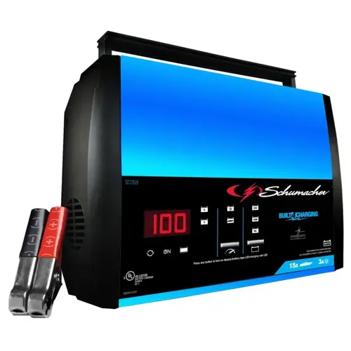 Battery Charger, 12 V Output, 2 A at 6 V, 15 A at 12 V Charge