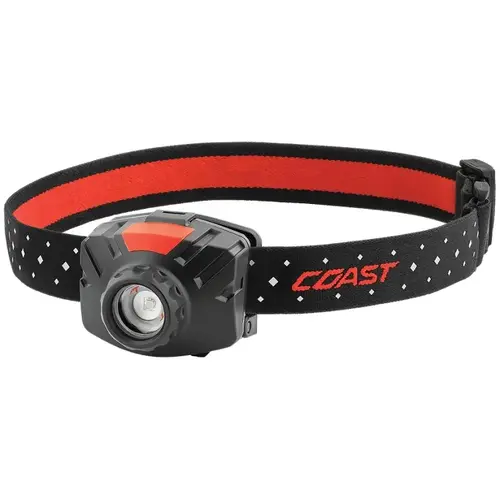 FL60 Headlamp, AAA Battery, Alkaline Battery, LED Lamp, 55 Low, 205 Medium, 400 High Lumens Black