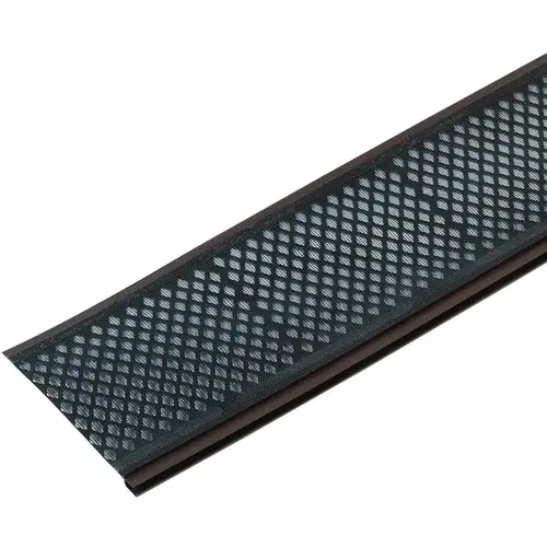 6-1/2 In. x 3 Ft. Brown Vinyl Gutter Guard with Filter