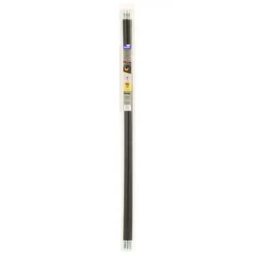 Extension Rod, 3 ft L Black - pack of 2