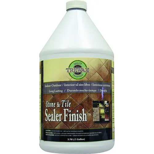 Stone and Tile Floor Sealer, 1 gal, Liquid, Low, Clear
