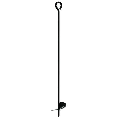Anchor Eye with Auger 1/2" D X 30" L Steel Oval Head Black
