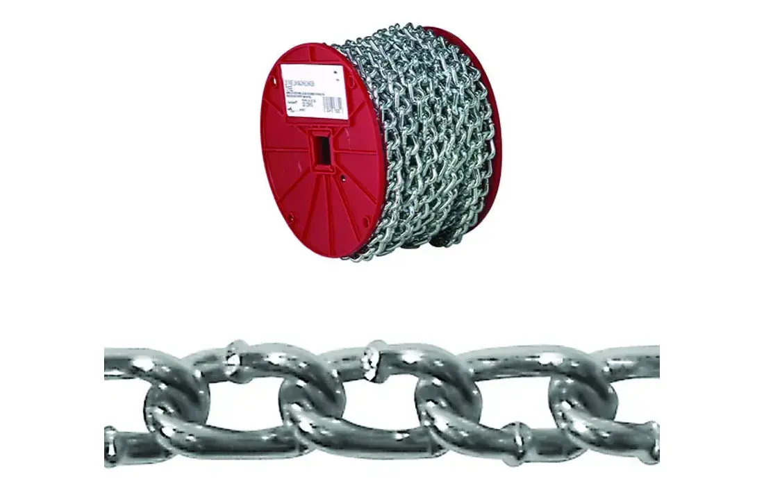 Campbell's 0726627 Twist Link Machine Chain, #2, 125 ft L, 310 lb