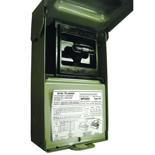 Disconnect Switch, 60 A, 240 V Gray