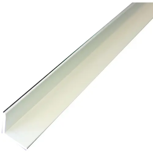 Angle Stock, 1 in L Leg, 72 in L, 1/16 in Thick, Aluminum, Mill Silver Angle Stock, 1 in L Leg, 72 in L, 1/16 in Thick, Aluminum, Mill Silver