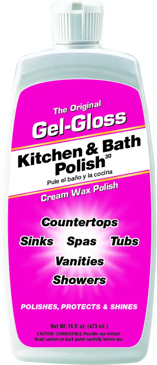 Gel-Gloss Cleaner and Polish 16 oz Can Liquid Characteristic Milky White - pack of 12 GG-1-XCP12