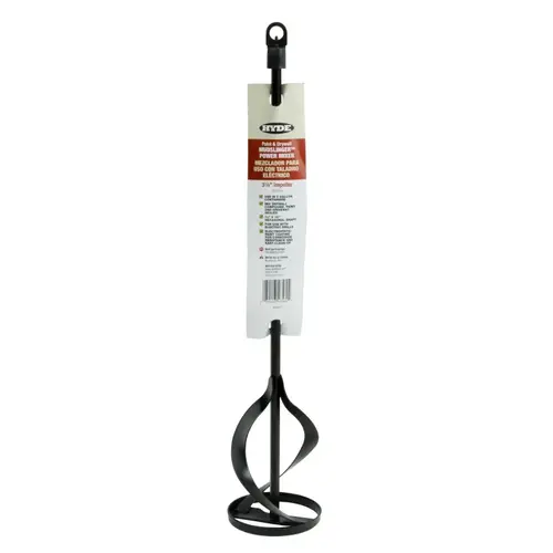 Mudslinger Power Mixer, 3/8 in Dia Shaft, 3-1/4 in Dia Head, Steel