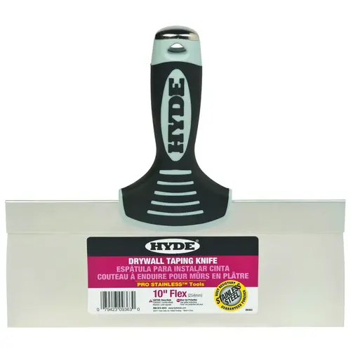 Knife, 10 in W Blade, 3 in L Blade, Stainless Steel Blade, Single-Edge Blade, Soft-Grip Handle