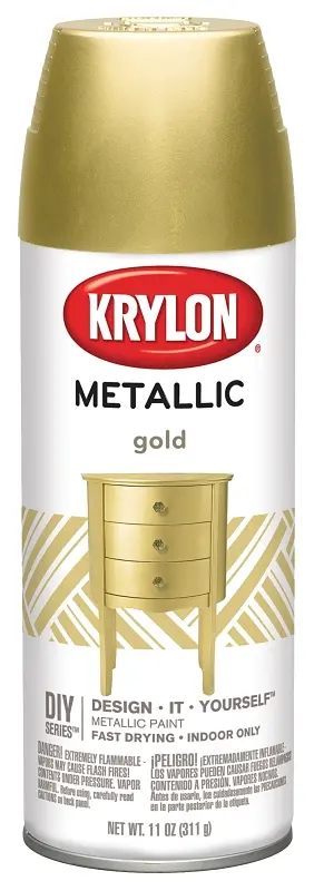 KRYLON 11 Oz. Metallic Gloss General Purpose Spray Paint Gold - pack of 6 K01706007-XCP6 KRYLON 11 Oz. Metallic Gloss General Purpose Spray Paint Gold - pack of 6 K01706007-XCP6