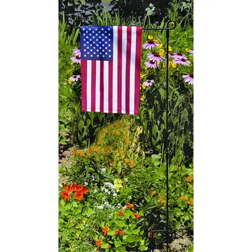 USA Garden Flag, 11 in W, 15 in H, Cotton Multicolored USA Garden Flag, 11 in W, 15 in H, Cotton Multicolored