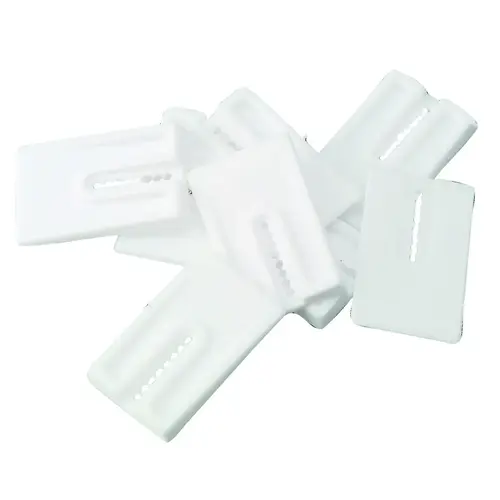 White Plastic Toilet Shim - pack of 8 White Plastic Toilet Shim - pack of 8