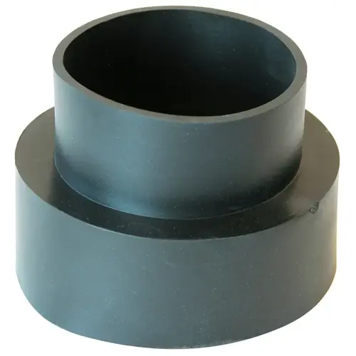 Downspout Adapter PlumbQwik Schedule 40 4" Hub each X 3" D Hub PVC Black