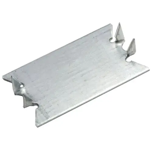 Cable Protector Plate, 2.563 in L, 1-1/2 in W, 1/16 in Thick, Aluminum, Pre-Galvanized