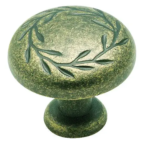 1-5/16" (33 mm) Nature's Splendor Inspirations Cabinet Knob Weathered Brass Finish 1-5/16" (33 mm) Nature's Splendor Inspirations Cabinet Knob Weathered Brass Finish