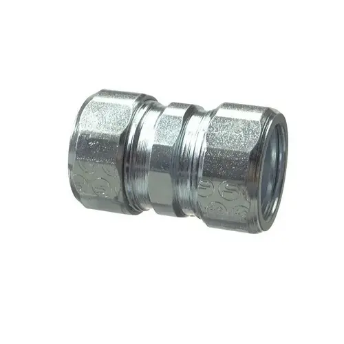 Conduit Coupling, 3/4 in Compression, Steel Conduit Coupling, 3/4 in Compression, Steel