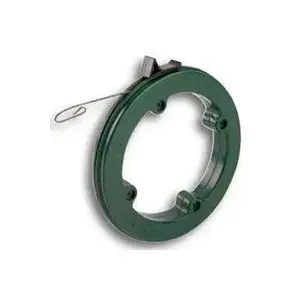 Greenlee 438-5H MagnumPRO Series Fish Tape, 1/8 in Tape, 50 ft L Tape, Steel Tape Black/Green