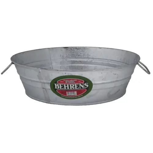 Low Flat Tub, 3 gal Capacity, Steel