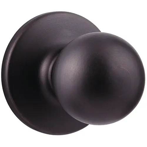 Door Knob, Venetian Bronze, 1-3/8 to 1-3/4 in Thick Door, 2-1/4 in Strike Door Knob, Venetian Bronze, 1-3/8 to 1-3/4 in Thick Door, 2-1/4 in Strike