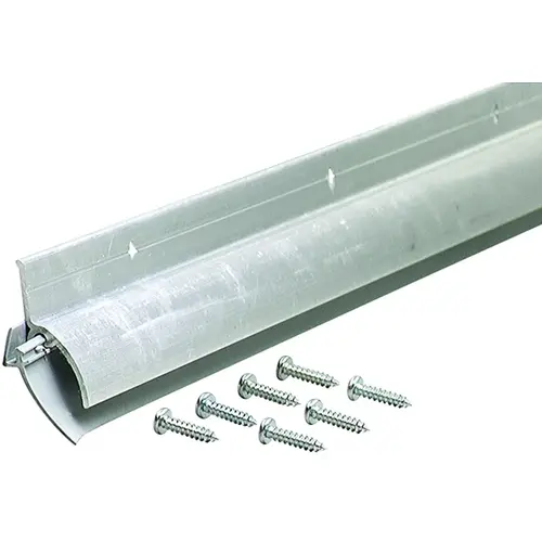 M-D 68726 Door Sweep, 36 in L, 1-7/8 in W, Aluminum Flange, Vinyl