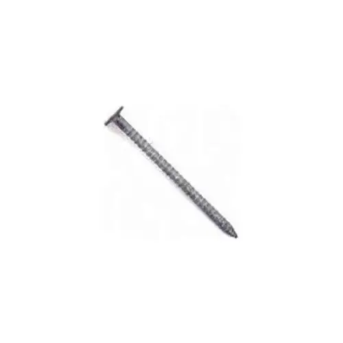 STORMGUARD Box Nail, Hand Drive, 2 in L, Carbon Steel, Hot-Dipped Galvanized, Checkered Head, Ring Shank