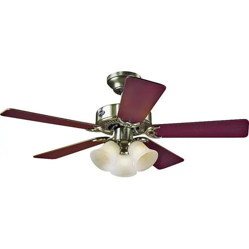 Southern Breeze Series Ceiling Fan, 5-Blade, Cherry/Maple Blade, 42 in Sweep, Fiberboard Blade, 3-Speed Brushed Nickel Southern Breeze Series Ceiling Fan, 5-Blade, Cherry/Maple Blade, 42 in Sweep, Fiberboard Blade, 3-Speed Brushed Nickel