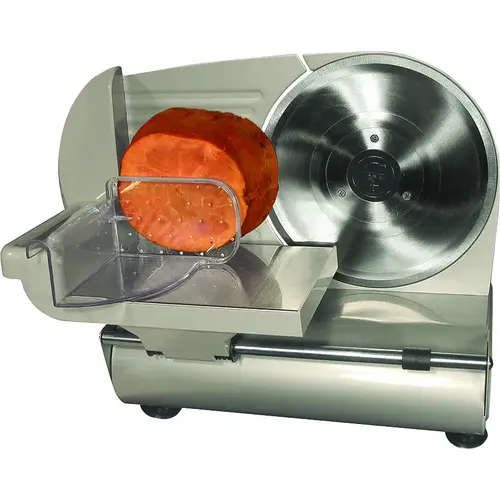 Electric Meat Slicer, Stainless Steel, Silver Electric Meat Slicer, Stainless Steel, Silver