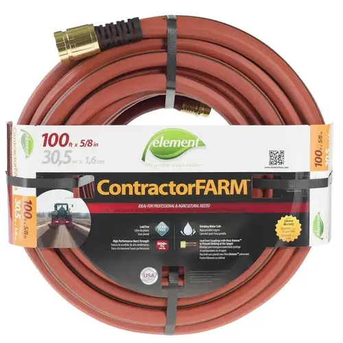 Element ContractorFARM ELCF58100 Water Hose, 100 ft L Element ContractorFARM ELCF58100 Water Hose, 100 ft L