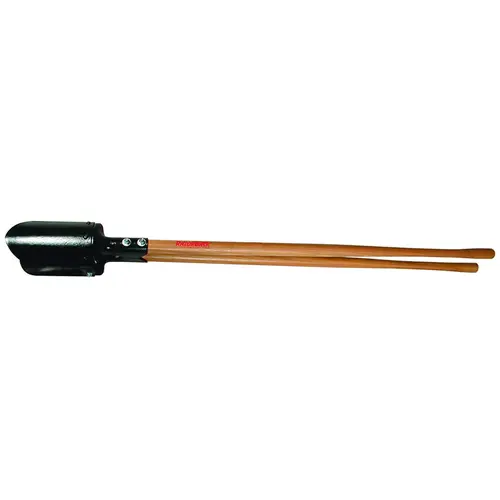 Post Hole Digger with Wood Handle, 11-1/2 in L Blade, Riveted Blade, HCS Blade, Hardwood Handle Post Hole Digger with Wood Handle, 11-1/2 in L Blade, Riveted Blade, HCS Blade, Hardwood Handle
