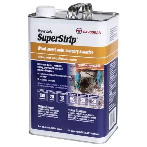 SuperStrip Paint and Varnish Remover, Liquid, Aromatic, Blue, 1 gal SuperStrip Paint and Varnish Remover, Liquid, Aromatic, Blue, 1 gal