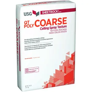 USG 540790 Coarse Spray Wall & Ceiling Texture Finish, 40 Lb. White