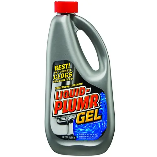 Clog Remover, Liquid, Pale Yellow, Bleach, 32 oz Bottle Clog Remover, Liquid, Pale Yellow, Bleach, 32 oz Bottle