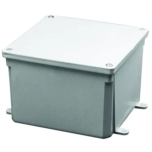 Molded Junction Box, PVC, Surface Mounting Gray Molded Junction Box, PVC, Surface Mounting Gray