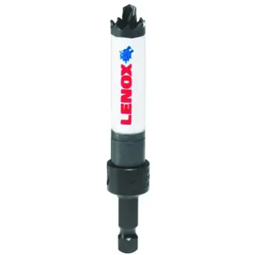 Speed Slot Hole Saw, 5/8 in Dia, 1-9/16 in D Cutting, 1/4 in Arbor, HSS Cutting Edge Speed Slot Hole Saw, 5/8 in Dia, 1-9/16 in D Cutting, 1/4 in Arbor, HSS Cutting Edge