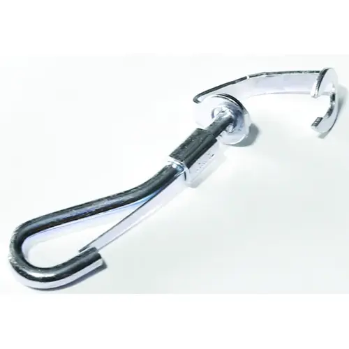 Open Eye Swivel Spring Snap 5/16" D X 3-3/8" L Zinc-Plated Steel 60 lb Zinc-Plated