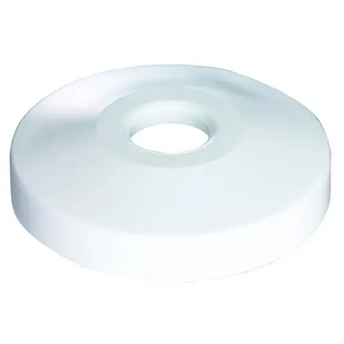 Shallow Flange Plastic 1/2" White