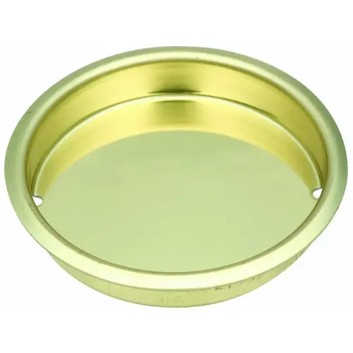 Door Cup Pull, 0.34 in D, Steel, Brass - pack of 5 Door Cup Pull, 0.34 in D, Steel, Brass - pack of 5