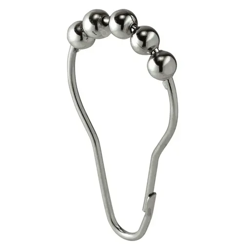 Shower Roller Curtain Hook, Stainless Steel, Polished Chrome - pack of 12 Shower Roller Curtain Hook, Stainless Steel, Polished Chrome - pack of 12