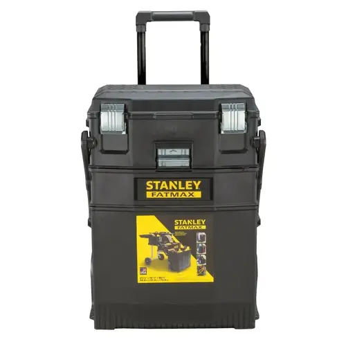 4-in-1 Mobile Work Station, 5 cu-in, Structural Foam, Black, 9 in L x 22 in W x 29 in H Outside 4-in-1 Mobile Work Station, 5 cu-in, Structural Foam, Black, 9 in L x 22 in W x 29 in H Outside