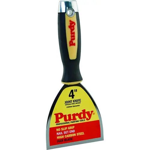 Joint Knife, 4 in W Blade, HCS Blade, Flexible Blade, Cushion-Grip Handle