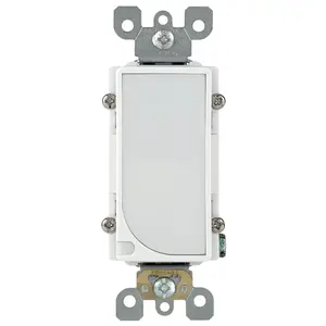 Decora R52-06527-00W 6527-W Full Guide Light, 3.7 mA, 120 VAC, 1 W, LED Lamp, White