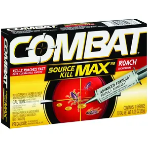 COMBAT 51963 Roach Killer Gel, Gel, Characteristic, 30 g Brown