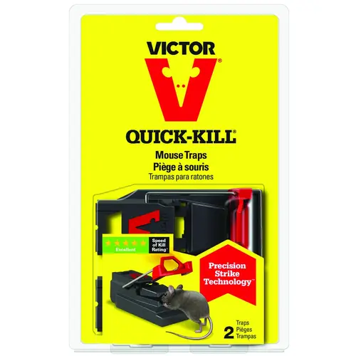 Quick-Kill Mechanical Mouse Trap (2-Pack) Pair Quick-Kill Mechanical Mouse Trap (2-Pack) Pair