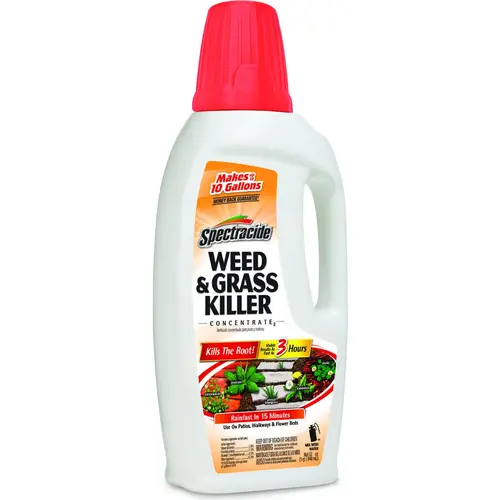 Weed and Grass Killer, Liquid, Amber, 30 oz Bottle Weed and Grass Killer, Liquid, Amber, 30 oz Bottle