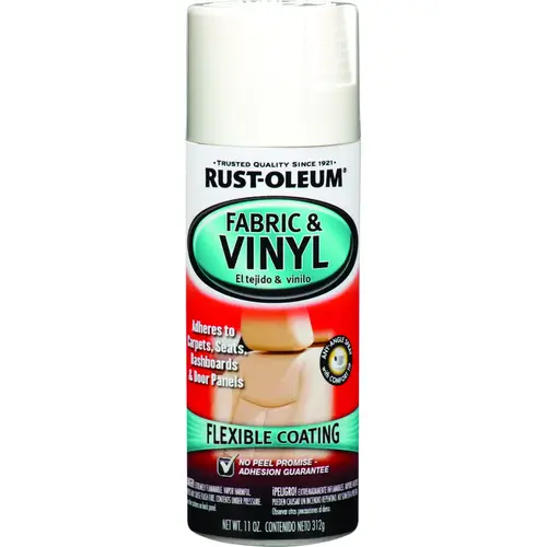 AUTOMOTIVE Fabric and Vinyl Spray Paint, Gloss, White, 11 oz, Aerosol Can - pack of 6 AUTOMOTIVE Fabric and Vinyl Spray Paint, Gloss, White, 11 oz, Aerosol Can - pack of 6