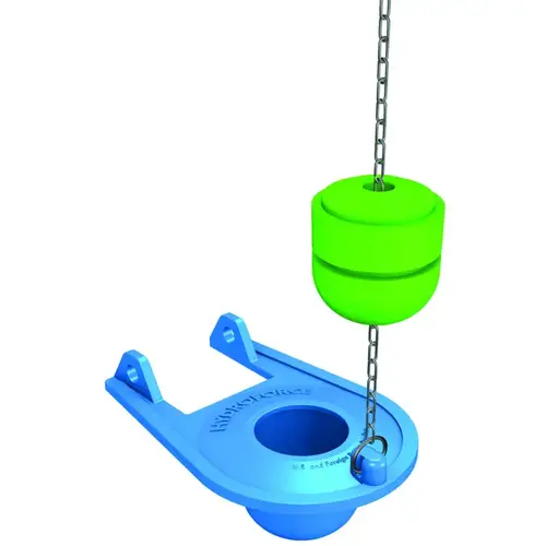 Toilet Tank Flapper, Plastic Blue Toilet Tank Flapper, Plastic Blue
