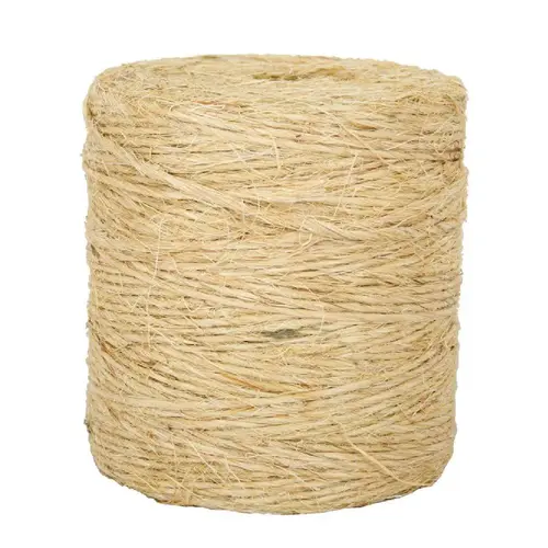 Binder Twine, 2250 ft L, 8 lb Working Load, Sisal, Natural
