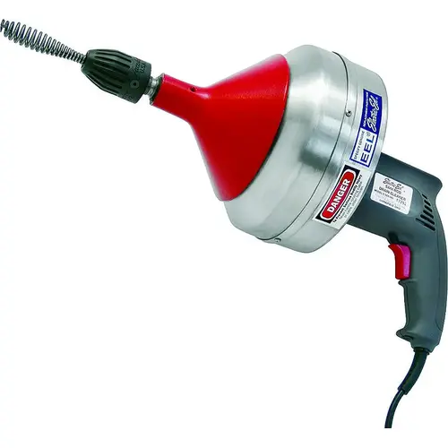 Drain Cleaner, Electric, 3/8 in Dia Cable, 25 ft L Cable Drain Cleaner, Electric, 3/8 in Dia Cable, 25 ft L Cable